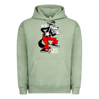 Pigment Oil Green big bad wolf Urban Hoodie - linhVisuals