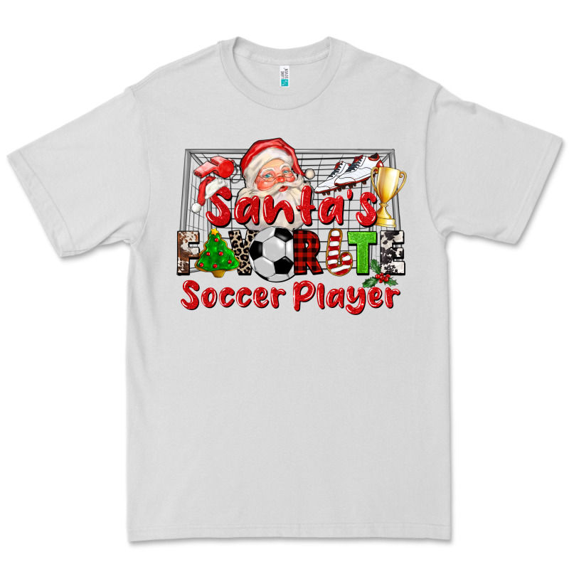 Santas Favorite Soccer Player Premium Tee by CowGirlArtShop | Teevron