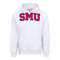 White The SMU Athletics wordmark Urban Hoodie - linhVisuals
