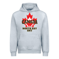 Heather Grey north bay ontario on a cool Urban Hoodie - linhVisuals