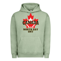 Pigment Oil Green north bay ontario on a cool Urban Hoodie - linhVisuals