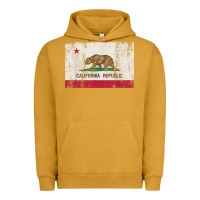 Pigment Peanut Butter california flag womens mens heavy distressed vintage gift t shirt Urban Hoodie - linhVisuals