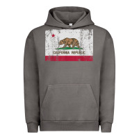 Pigment Tornado california flag womens mens heavy distressed vintage gift t shirt Urban Hoodie - linhVisuals