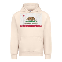 Sandshell california flag womens mens heavy distressed vintage gift t shirt Urban Hoodie - linhVisuals