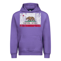 Tulip california flag womens mens heavy distressed vintage gift t shirt Urban Hoodie - linhVisuals