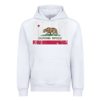 White california flag womens mens heavy distressed vintage gift t shirt Urban Hoodie - linhVisuals