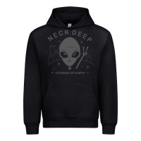 Black neck deep clässic Urban Hoodie - linhVisuals