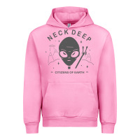 Fuchsia Pink neck deep clässic Urban Hoodie - linhVisuals