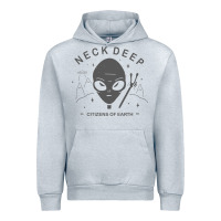 Heather Grey neck deep clässic Urban Hoodie - linhVisuals
