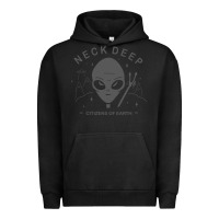 Pigment Black neck deep clässic Urban Hoodie - linhVisuals