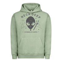 Pigment Oil Green neck deep clässic Urban Hoodie - linhVisuals