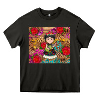 Asphalt Mexican girl Heavy Core Tee - RanaPortraitStore