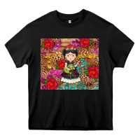 Black Mexican girl Heavy Core Tee - RanaPortraitStore