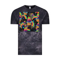 Cloud Black pride cupcake seamless pattern Vintage Tee - FaDigitalArtStudio
