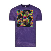 Cloud Purple pride cupcake seamless pattern Vintage Tee - FaDigitalArtStudio