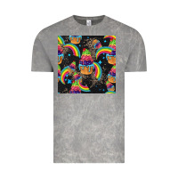 Cloud Rock pride cupcake seamless pattern Vintage Tee - FaDigitalArtStudio