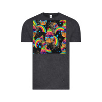 Vintage Black pride cupcake seamless pattern Vintage Tee - FaDigitalArtStudio