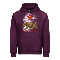Mauve Wine california republic communist kalifornia t shirt Urban Hoodie - linhVisuals