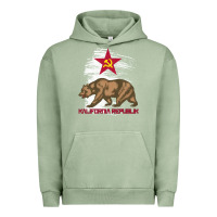Pigment Oil Green california republic communist kalifornia t shirt Urban Hoodie - linhVisuals
