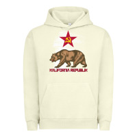 Pigment Pistachio california republic communist kalifornia t shirt Urban Hoodie - linhVisuals