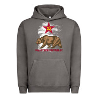 Pigment Tornado california republic communist kalifornia t shirt Urban Hoodie - linhVisuals