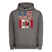 Pigment Tornado canada us eh american canadian flag vintage america colors patriotic g Urban Hoodie - linhVisuals
