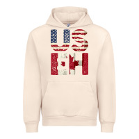 Sandshell canada us eh american canadian flag vintage america colors patriotic g Urban Hoodie - linhVisuals