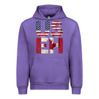 Tulip canada us eh american canadian flag vintage america colors patriotic g Urban Hoodie - linhVisuals