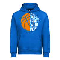 Cobalt christian basketball i can do all things through christ philippians 41 Urban Hoodie - linhVisuals