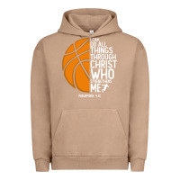 Pigment Burro christian basketball i can do all things through christ philippians 41 Urban Hoodie - linhVisuals