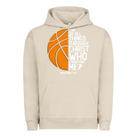 Pigment French Oak christian basketball i can do all things through christ philippians 41 Urban Hoodie - linhVisuals