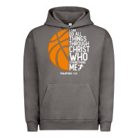 Pigment Tornado christian basketball i can do all things through christ philippians 41 Urban Hoodie - linhVisuals
