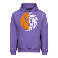 Tulip christian basketball i can do all things through christ philippians 41 Urban Hoodie - linhVisuals