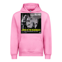 Fuchsia Pink Neil Young Urban Hoodie - linhVisuals