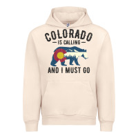 Sandshell colorado is calling and i must go state flag with wild bear Urban Hoodie - linhVisuals