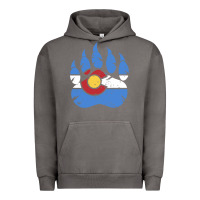 Pigment Tornado colorado state flag bear paw print pocket place Urban Hoodie - linhVisuals