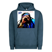 Pigment Midnight Navy buju banton reggae Urban Hoodie - linhVisuals