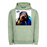 Pigment Oil Green buju banton reggae Urban Hoodie - linhVisuals