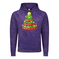 Cloud Purple green chocolate christmas cookie cake Vintage Hoodie - FaDigitalArtStudio