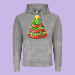 Green Chocolate Christmas Cookie Cake Vintage Hoodie Designed By Fadigitalartstudio