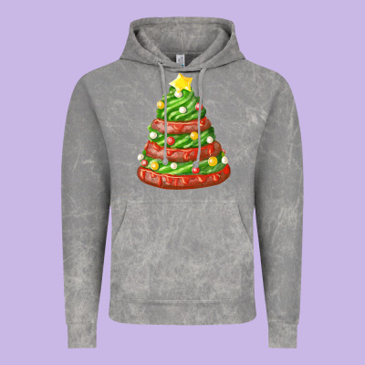 Green Chocolate Christmas Cookie Cake Vintage Hoodie Designed By Fadigitalartstudio