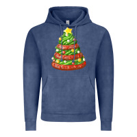 Vintage Denim green chocolate christmas cookie cake Vintage Hoodie - FaDigitalArtStudio