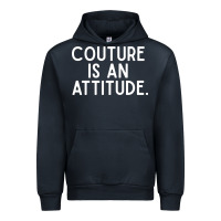 Navy couture is an attitude fashion quote Urban Hoodie - linhVisuals
