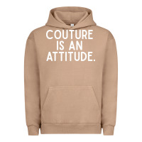 Pigment Burro couture is an attitude fashion quote Urban Hoodie - linhVisuals