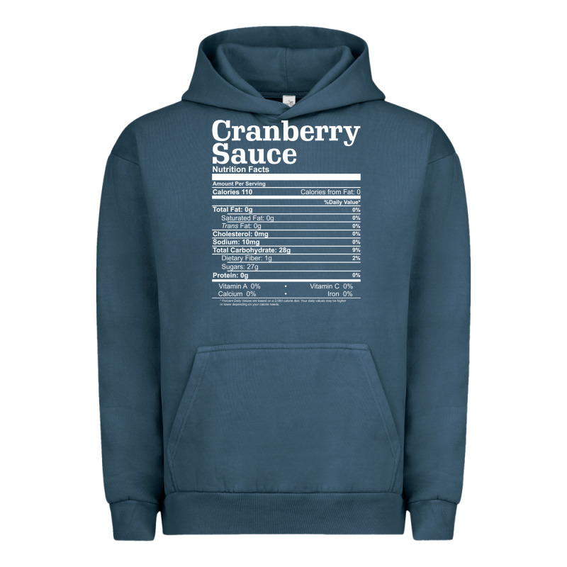 Cranberry Sauce Nutrition Facts Funny Thanksgiving Christmas Food Nutr Urban Hoodie by linhVisuals | Teevron