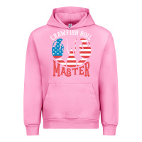 Fuchsia Pink crawfish boil master american  flag us big red lobster design Urban Hoodie - linhVisuals