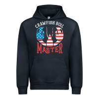 Navy crawfish boil master american  flag us big red lobster design Urban Hoodie - linhVisuals