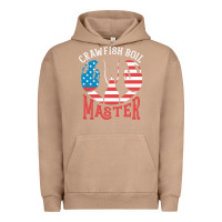 Pigment Burro crawfish boil master american  flag us big red lobster design Urban Hoodie - linhVisuals