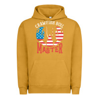 Pigment Peanut Butter crawfish boil master american  flag us big red lobster design Urban Hoodie - linhVisuals