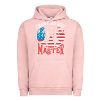 Pigment Salmon crawfish boil master american  flag us big red lobster design Urban Hoodie - linhVisuals